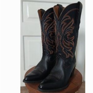Women's Black and Brown Western Boots